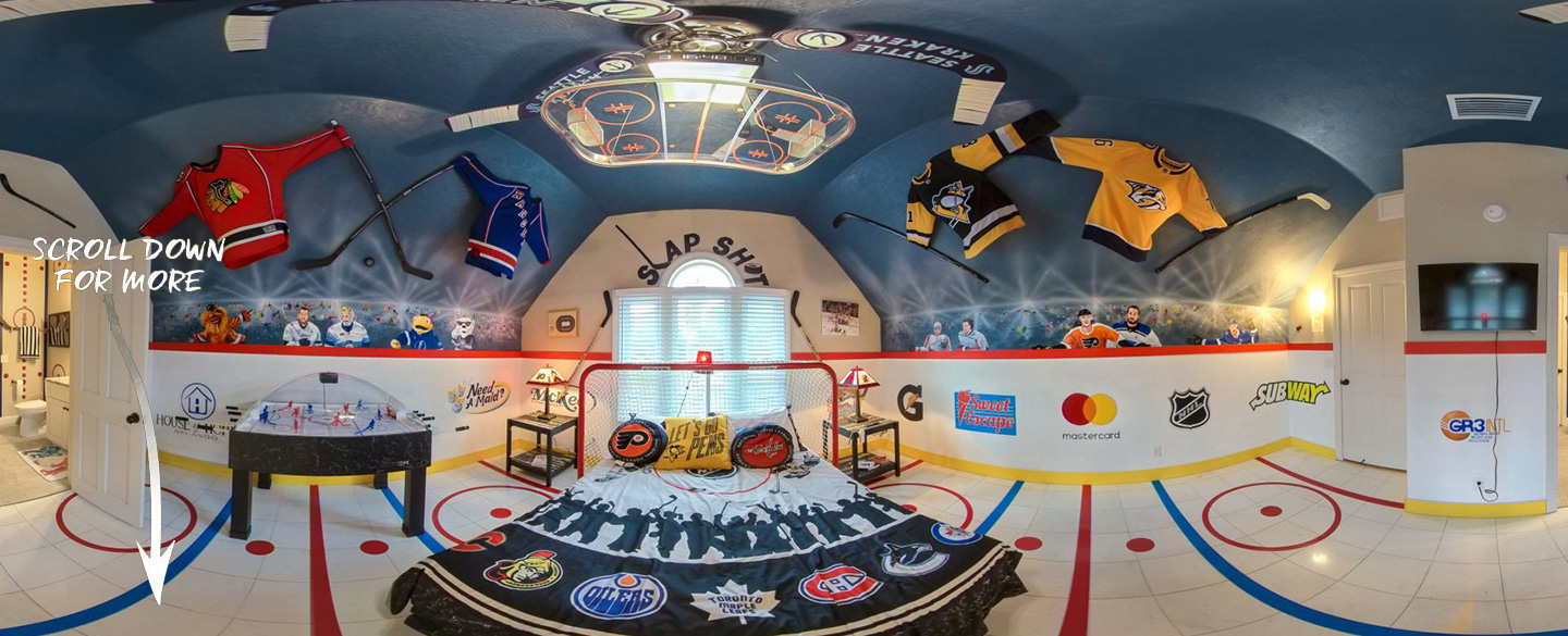 Hockey -themed bedroom