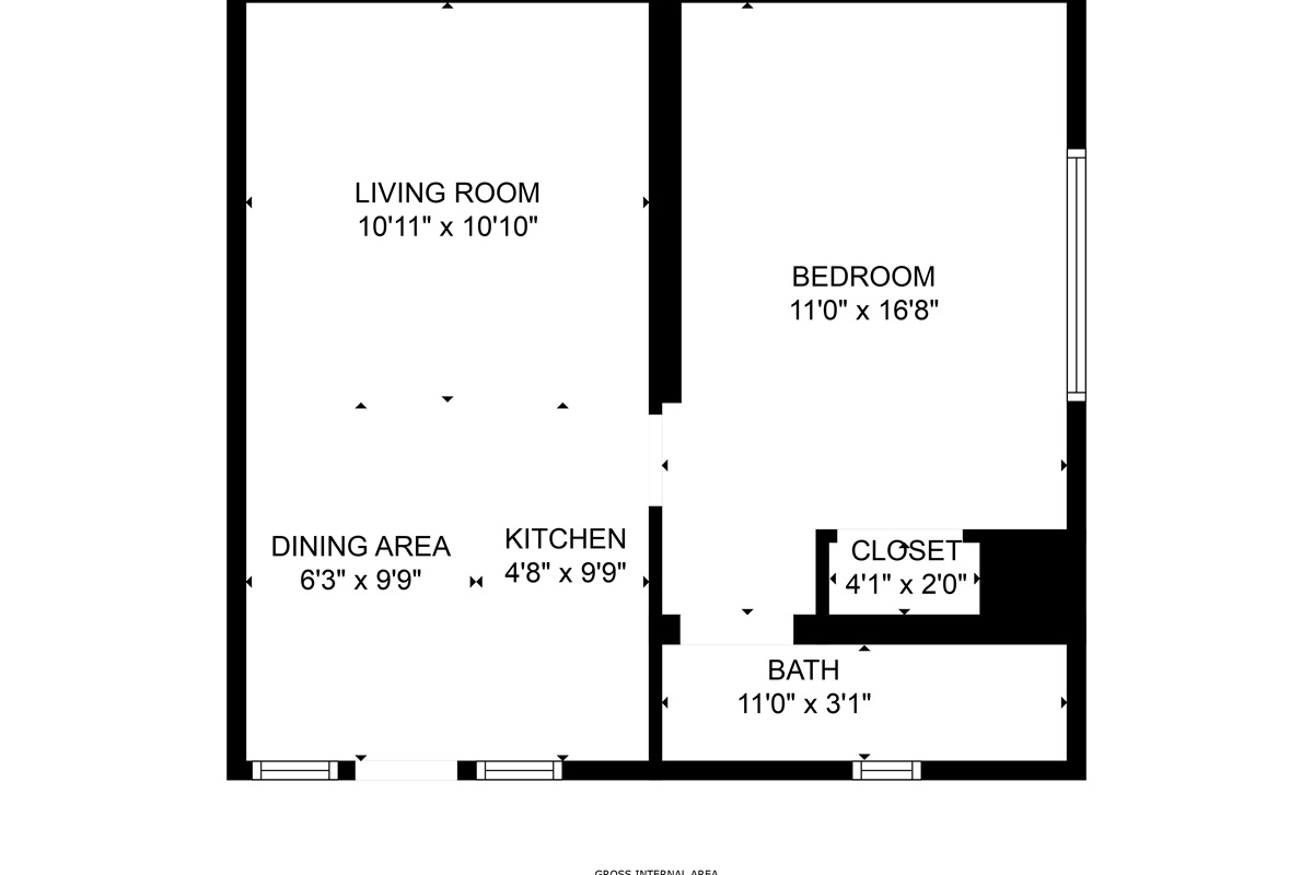 A smart, open layout sleeping up to four with full en-suite.