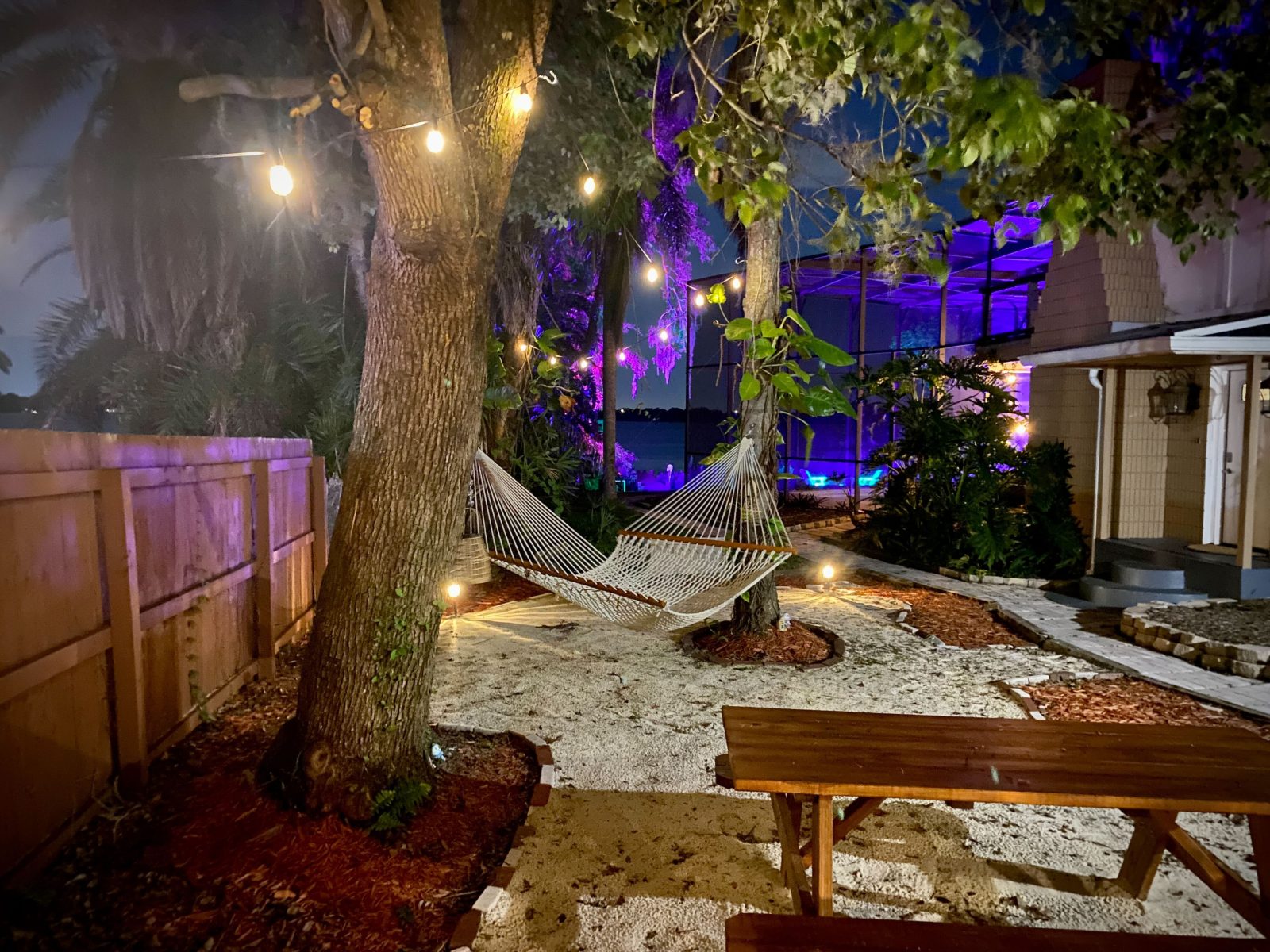 Queue up Disney+ and dine beneath a wall of cascading vines.
