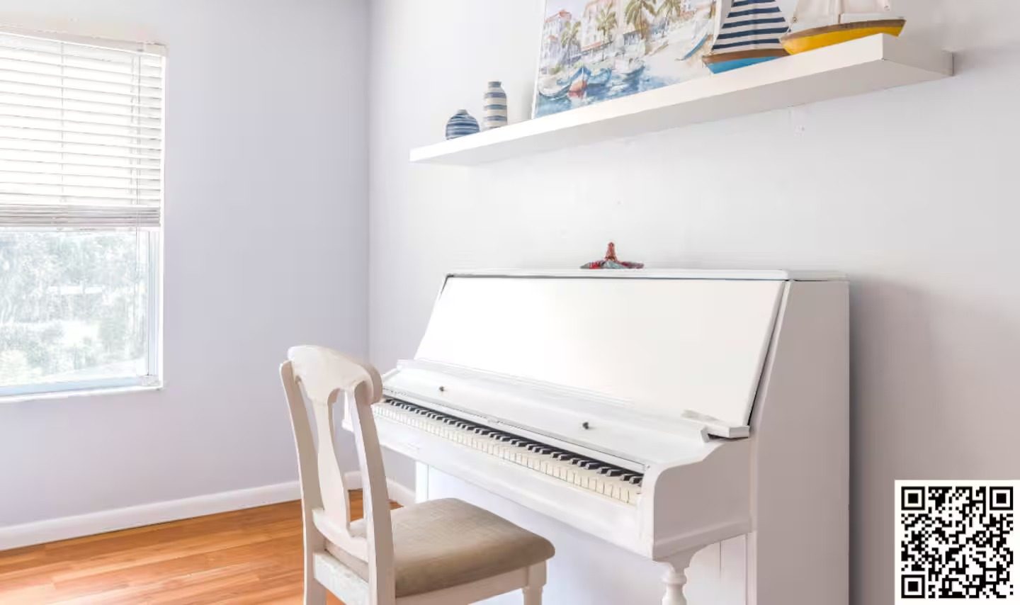 Tickle the ivories in a light-filled corner