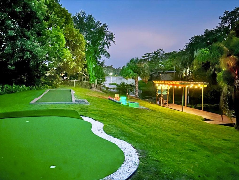 Twilight putting on your own private green
