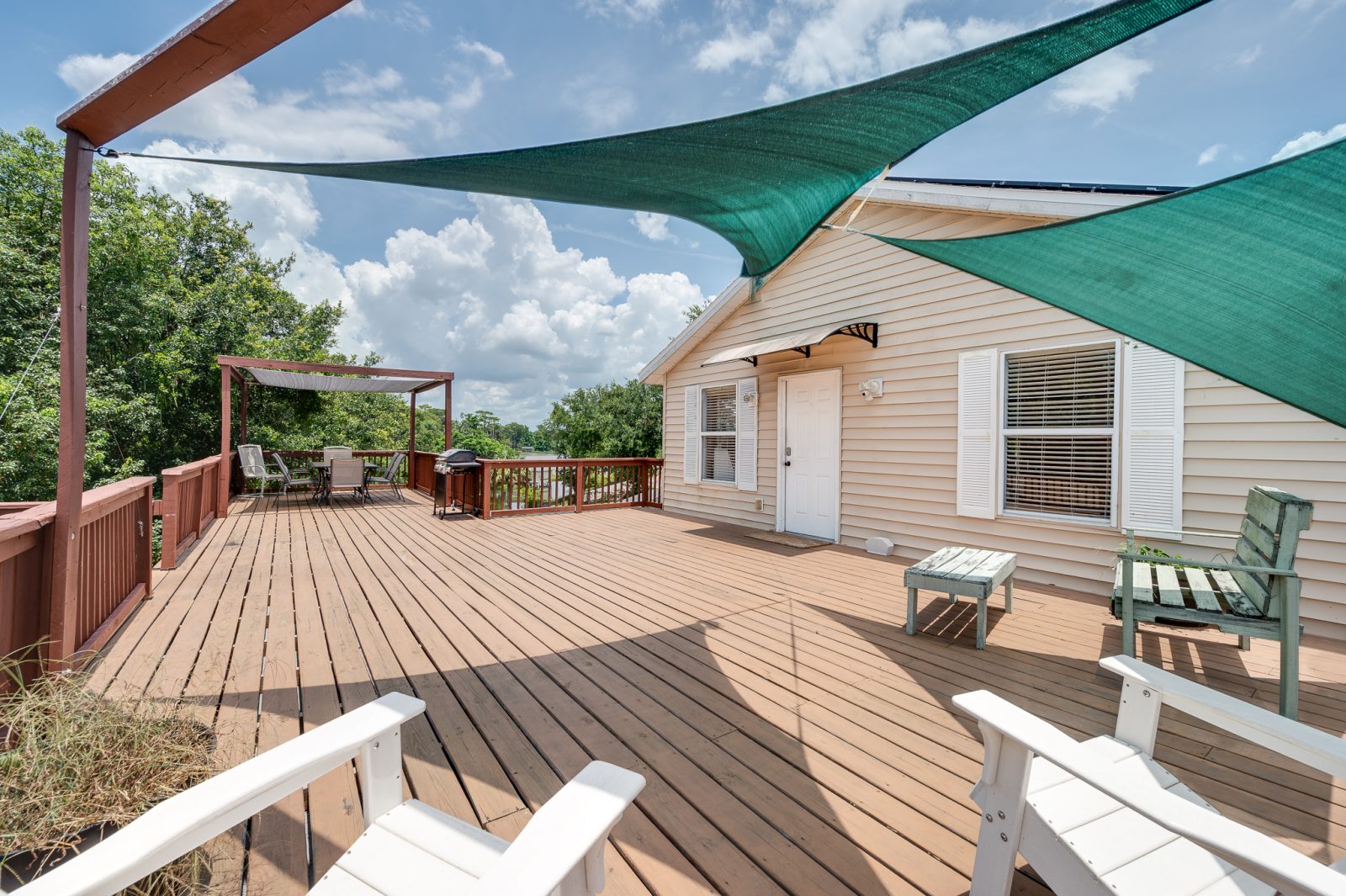 Lounge above the trees on a sprawling sun deck