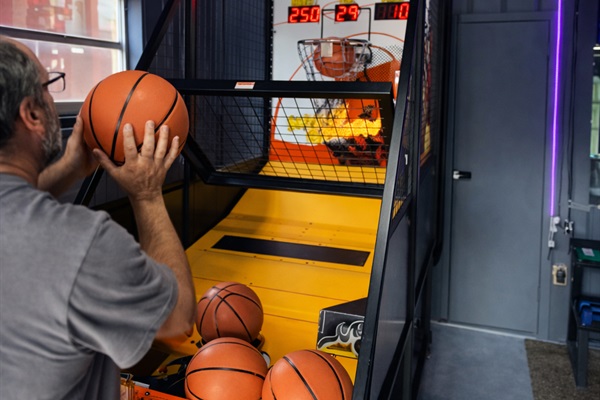 Go for the buzzer-beater on arcade hoops