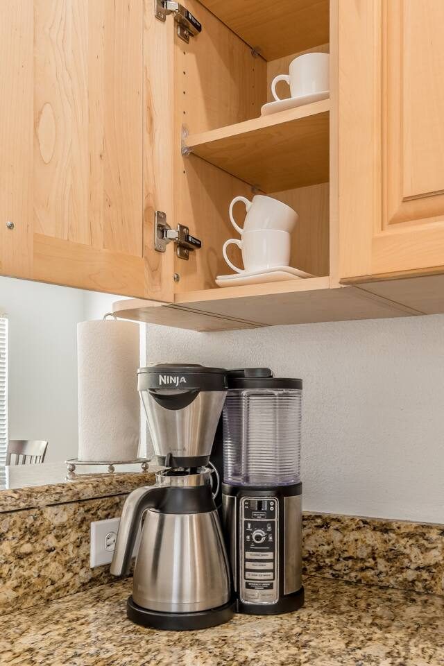 Wake up to coffee already within reach.