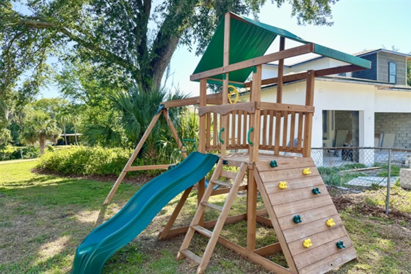 A backyard adventure waiting just outside.