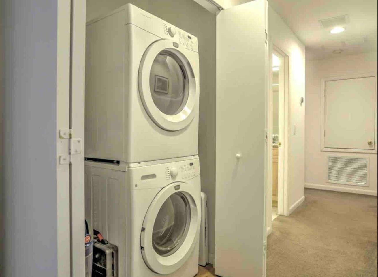 In-unit laundry keeps long stays effortless.