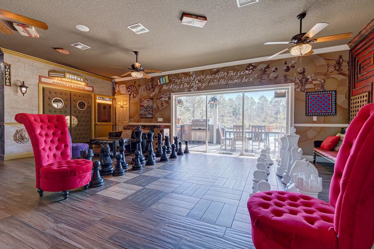 The "LIFE-ing" Room w/ Chessboard Floor.