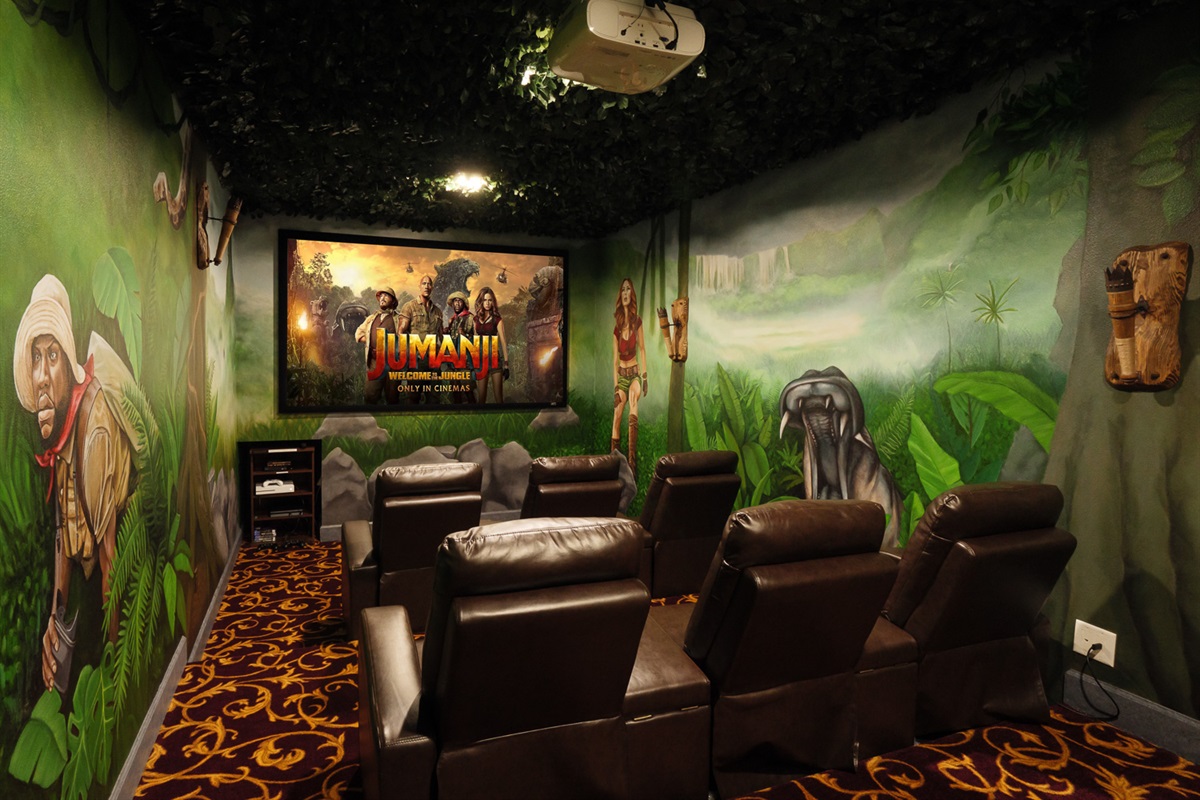The Jumanji 2.0 Jungle Cinema Room.