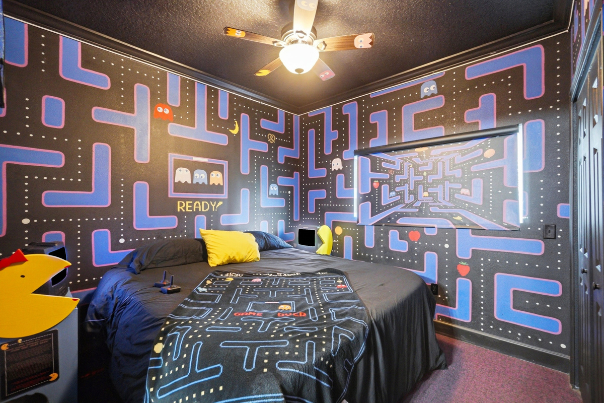 The Ms. Pac-Man & 80's Video Games Bedroom.