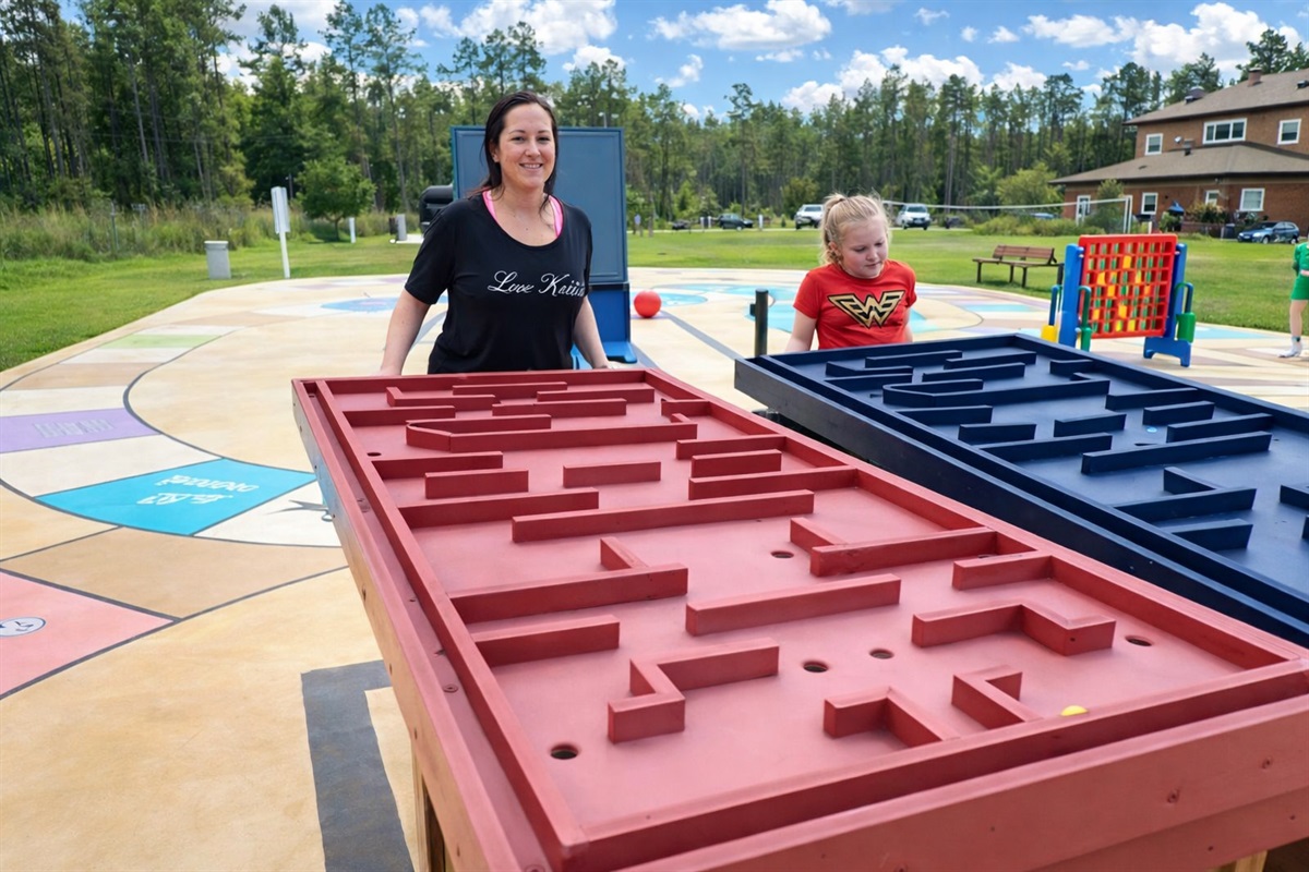 Life size maze challenge.