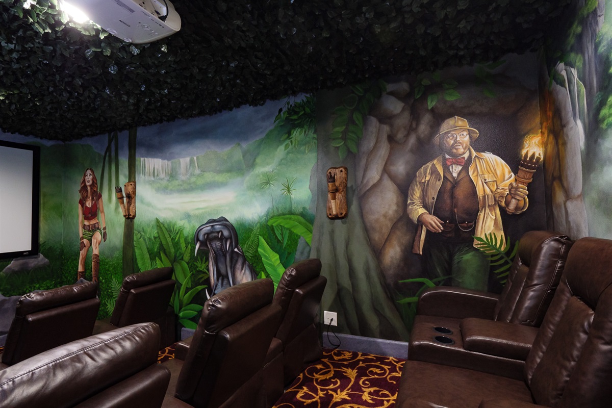 The Jumanji 2.0 Jungle Cinema Room.