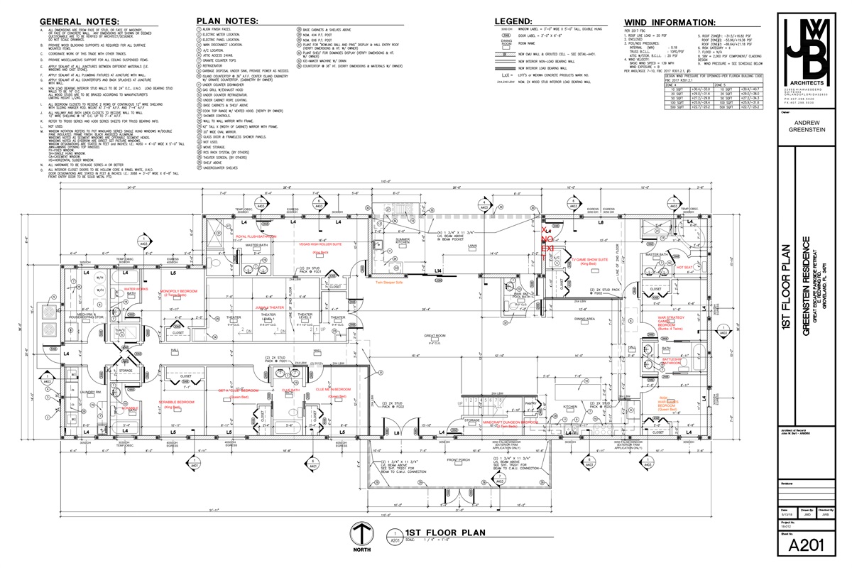 1st Floor Plan.