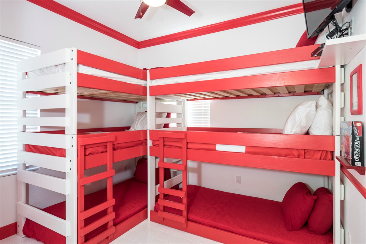 Bunk beds in the Operation bedroom.