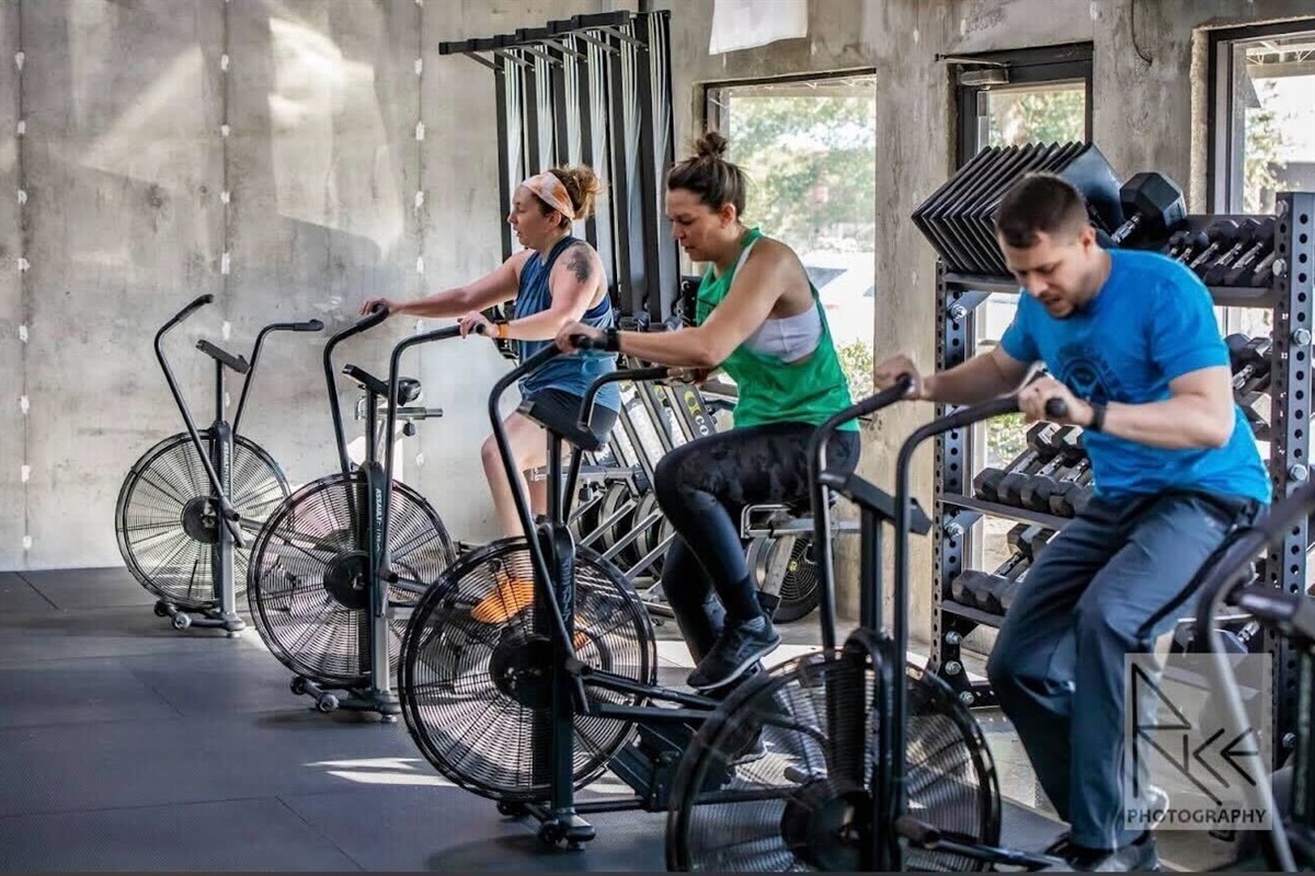 Cardio in the private gym.