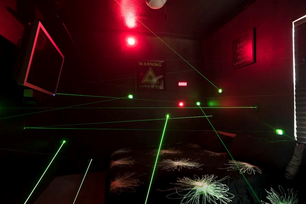 The Laser Games bedroom.
