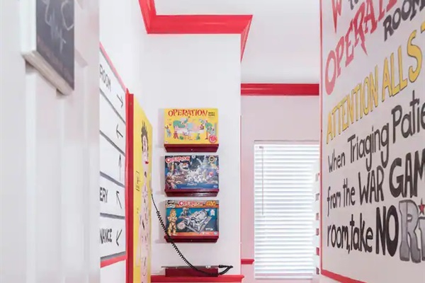 The Operation bedroom hallway.
