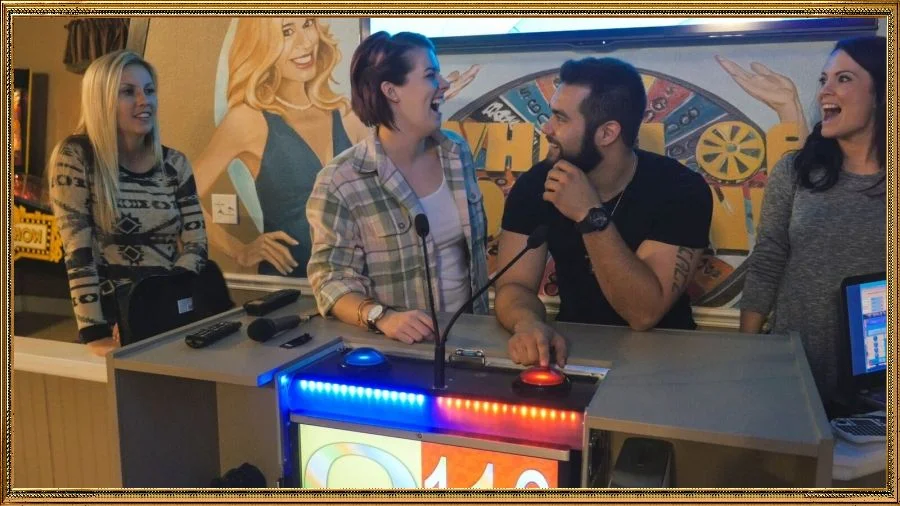 The game-show studio