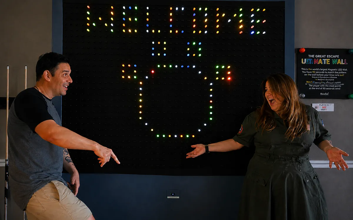 The Giant Lite-Brite Wall