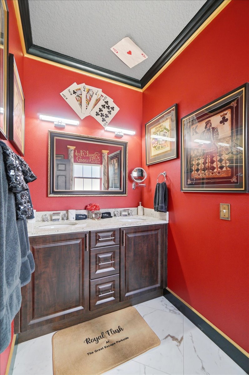 The royal flush Master bathroom.