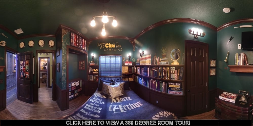 The Get A CLUE bedroom 2.0.