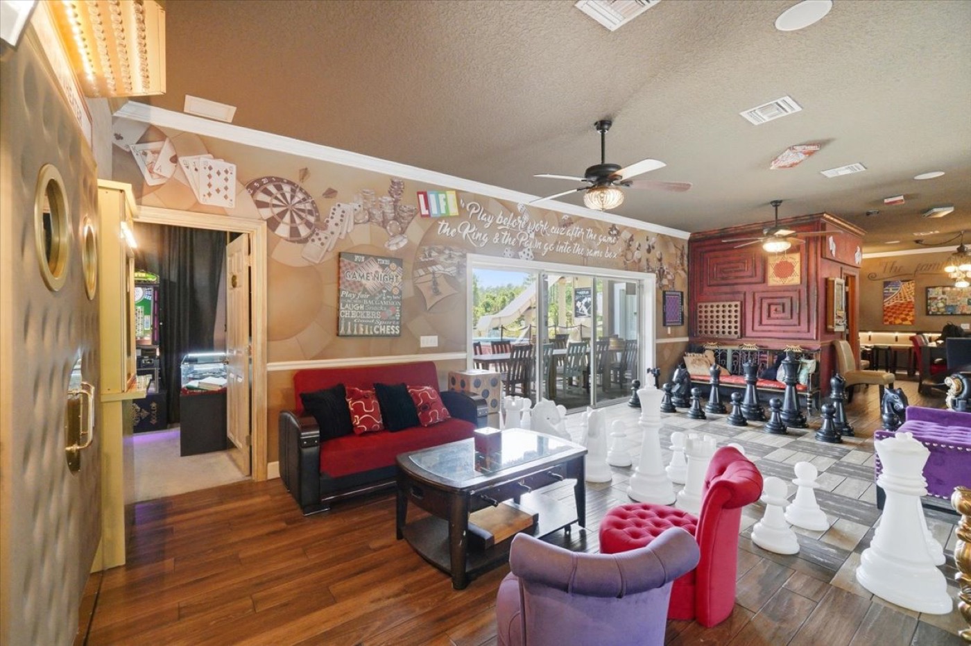 A wide look at the LIFE-ing Room's living space.