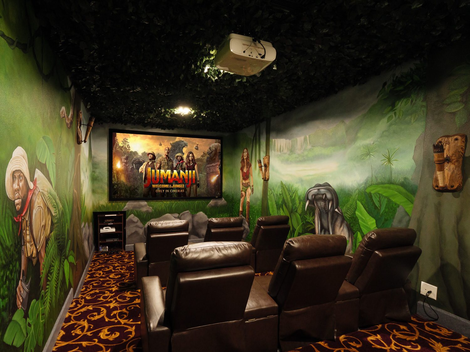 The Jumanji 2.0 Jungle Cinema Room