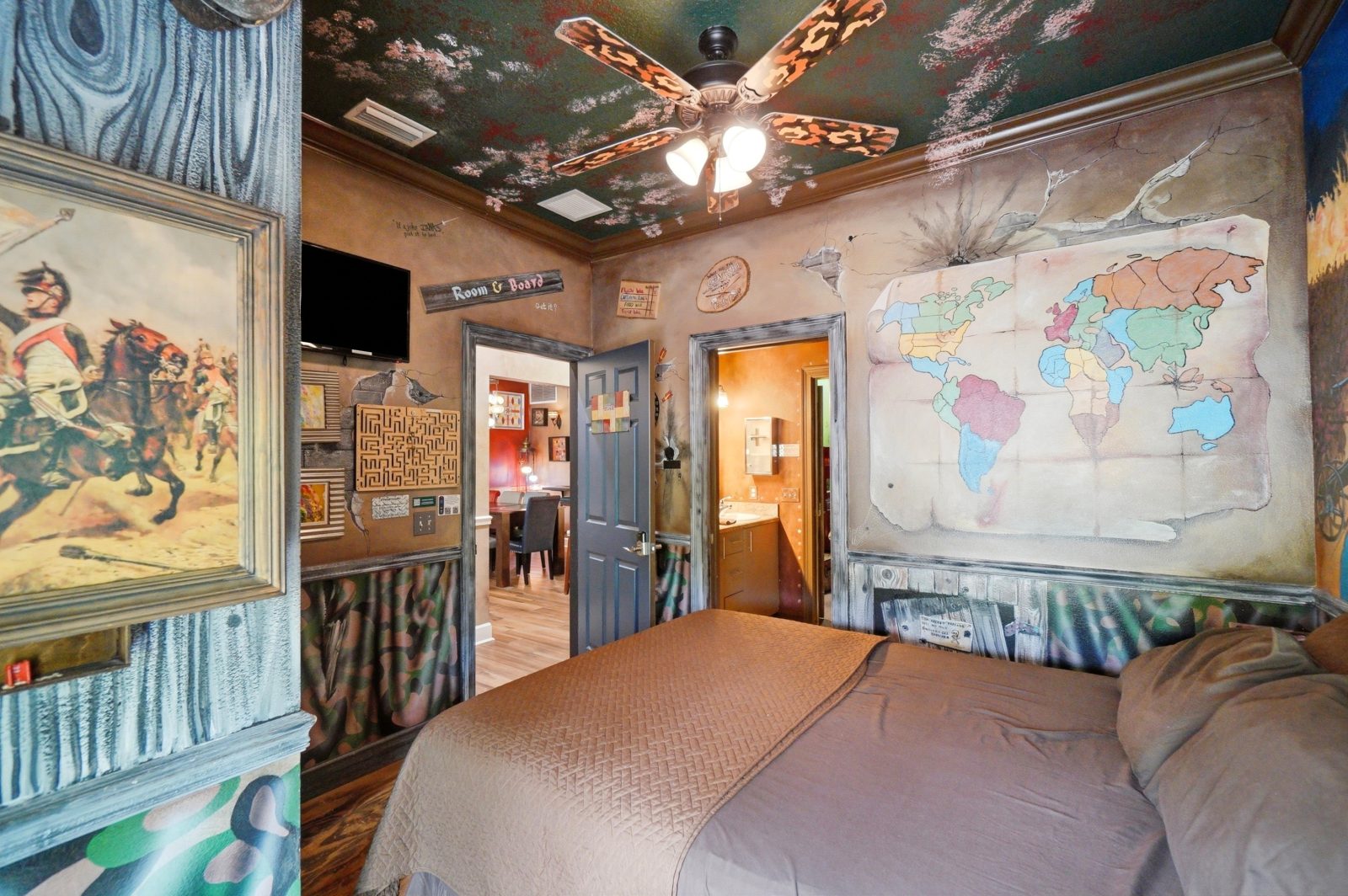The RISK Escape Room & Bedroom at The Great Escape Parkside, Clermont FL