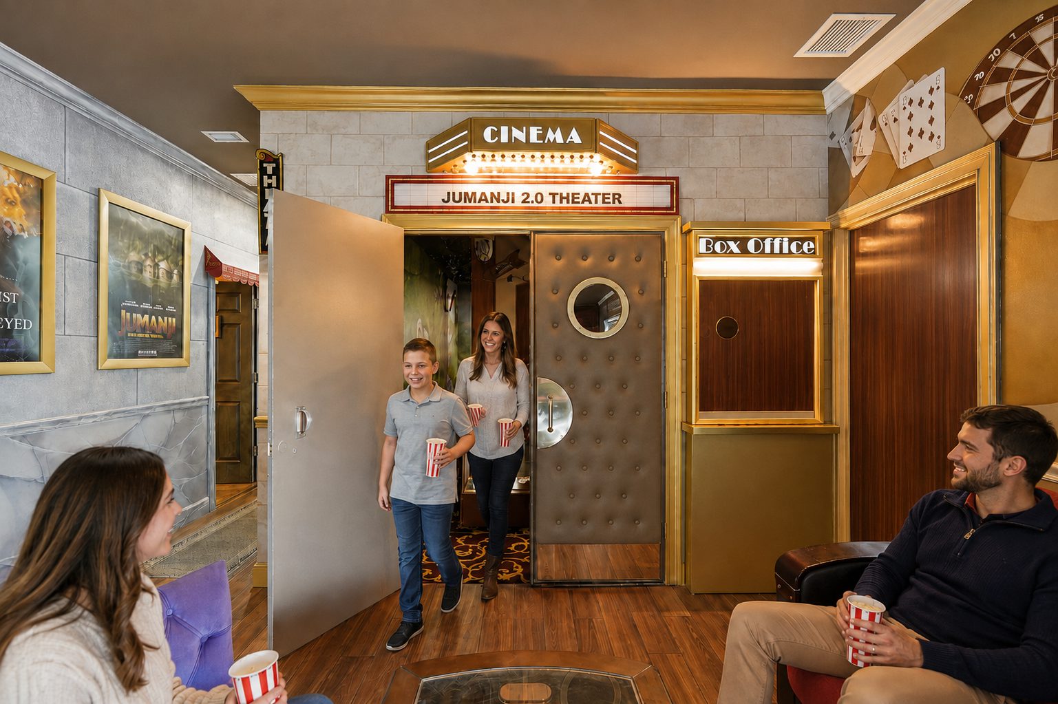 Jumanji cinema entrance.
