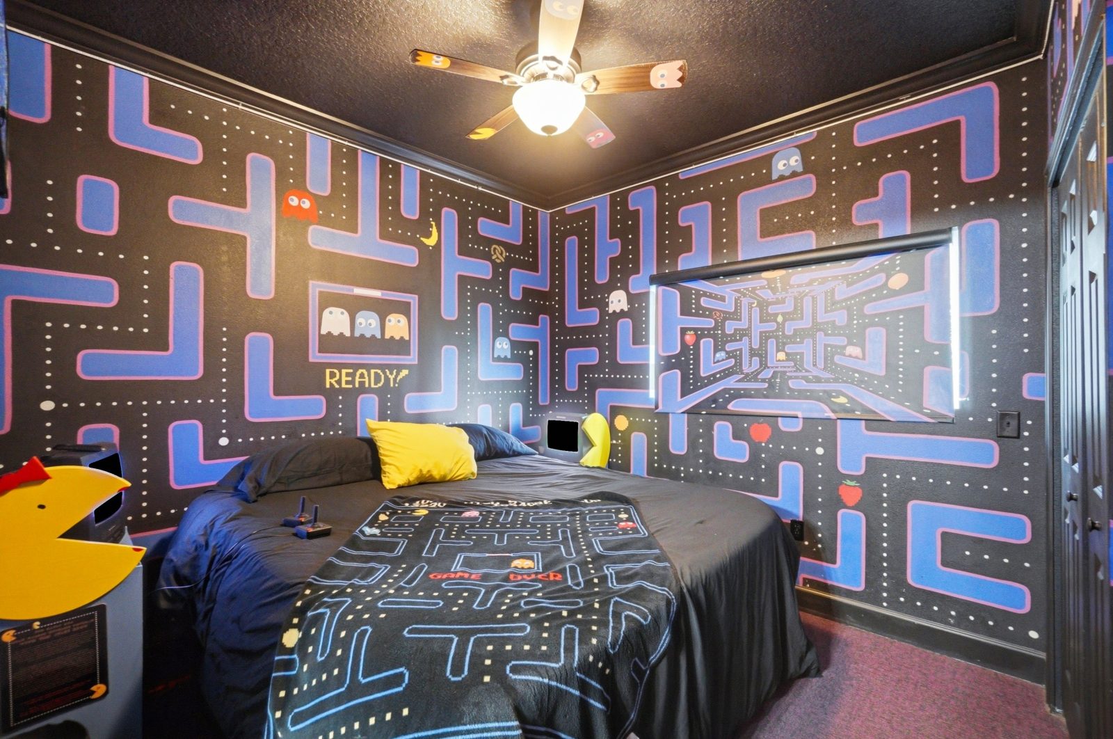 The Ms. Pac-Man & 80's Video Games Bedroom.