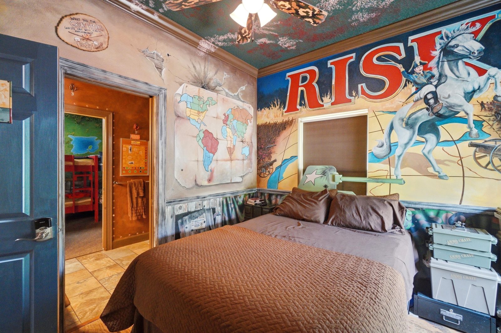 The RISK Escape Room & Bedroom at The Great Escape Parkside, Clermont FL