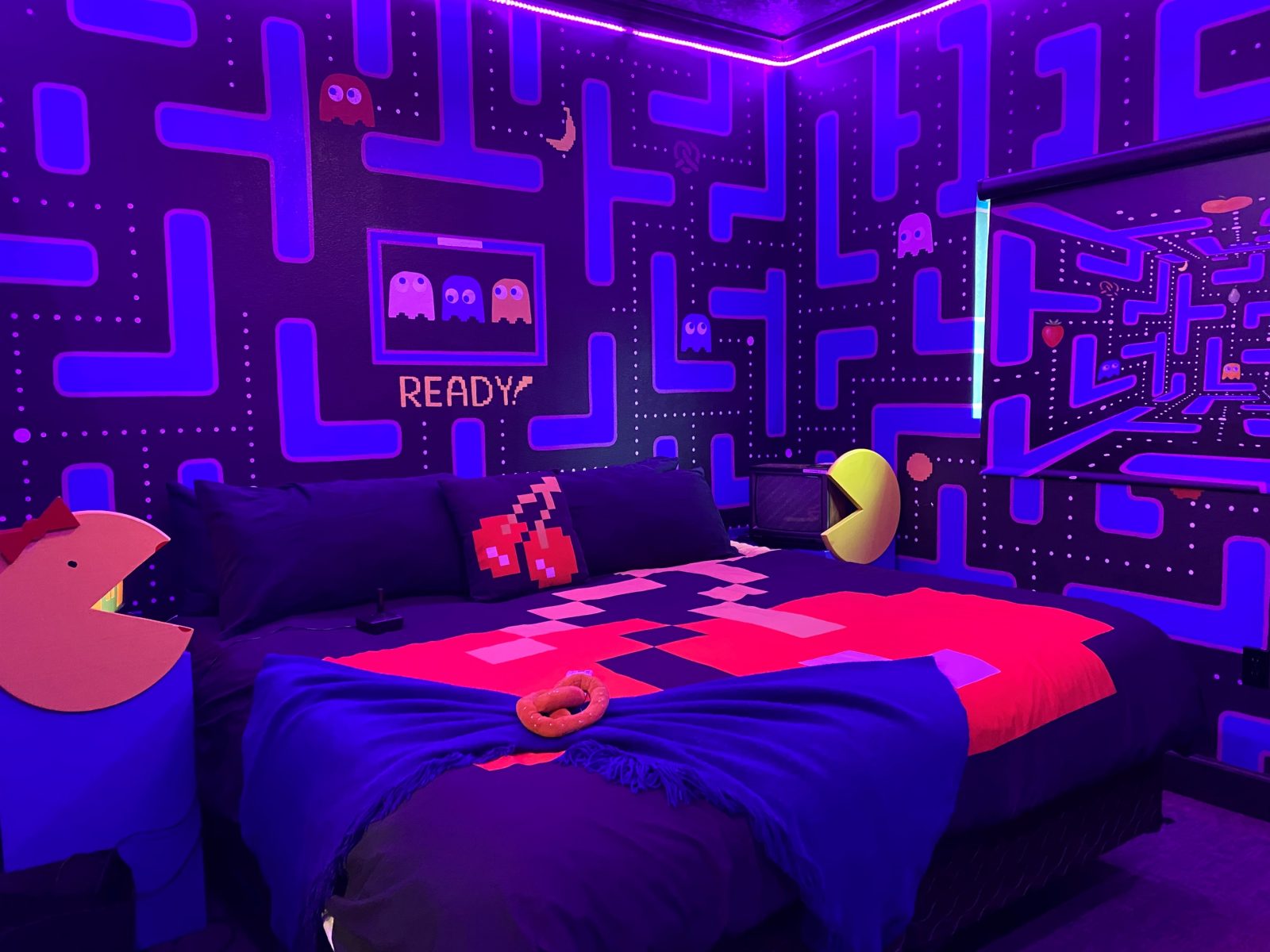 The Ms. Pac-Man & 80's Video Games Bedroom.