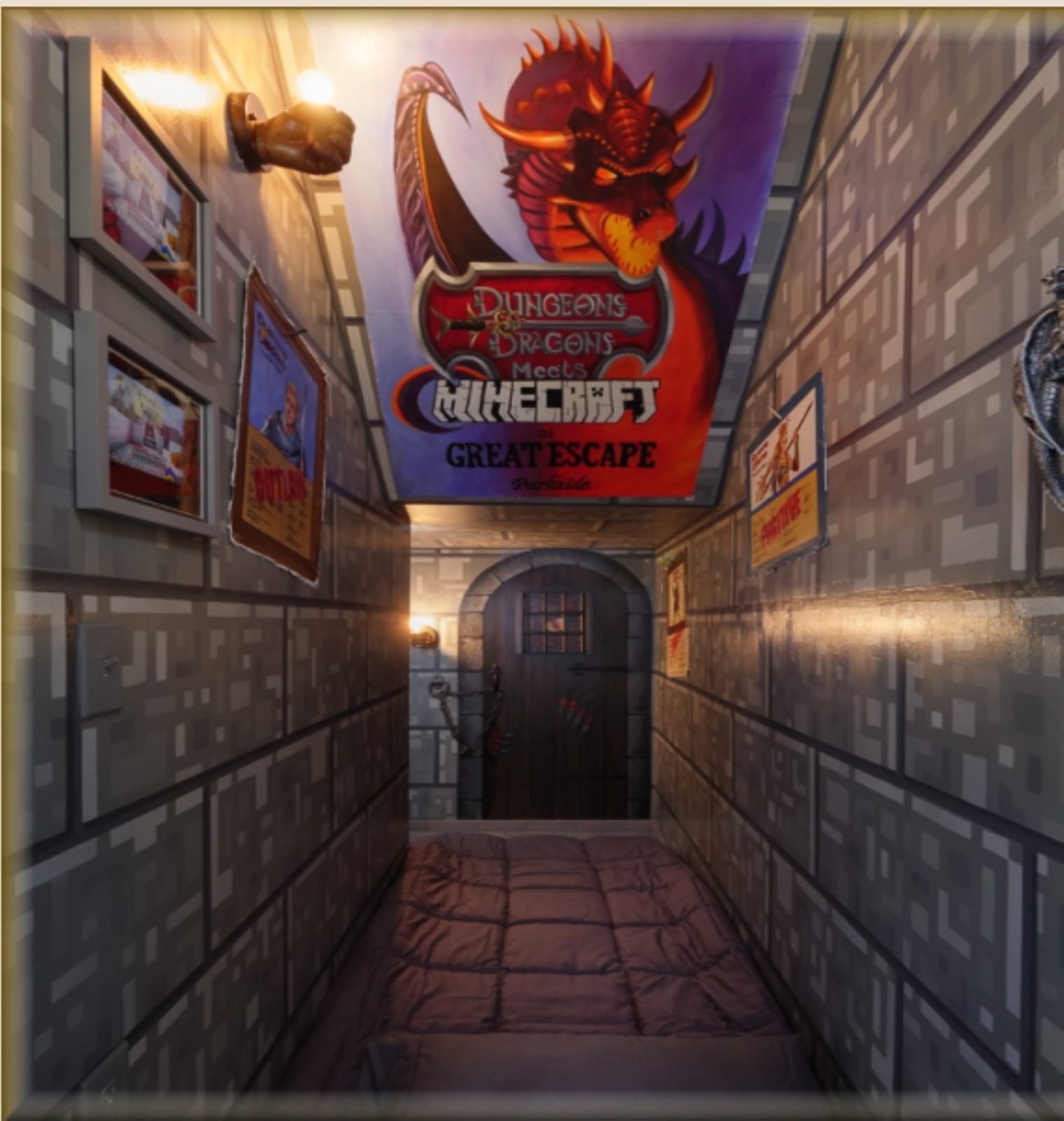 The Minecraft D&D Bedroom at The Great Escape Parkside, Clermont FL