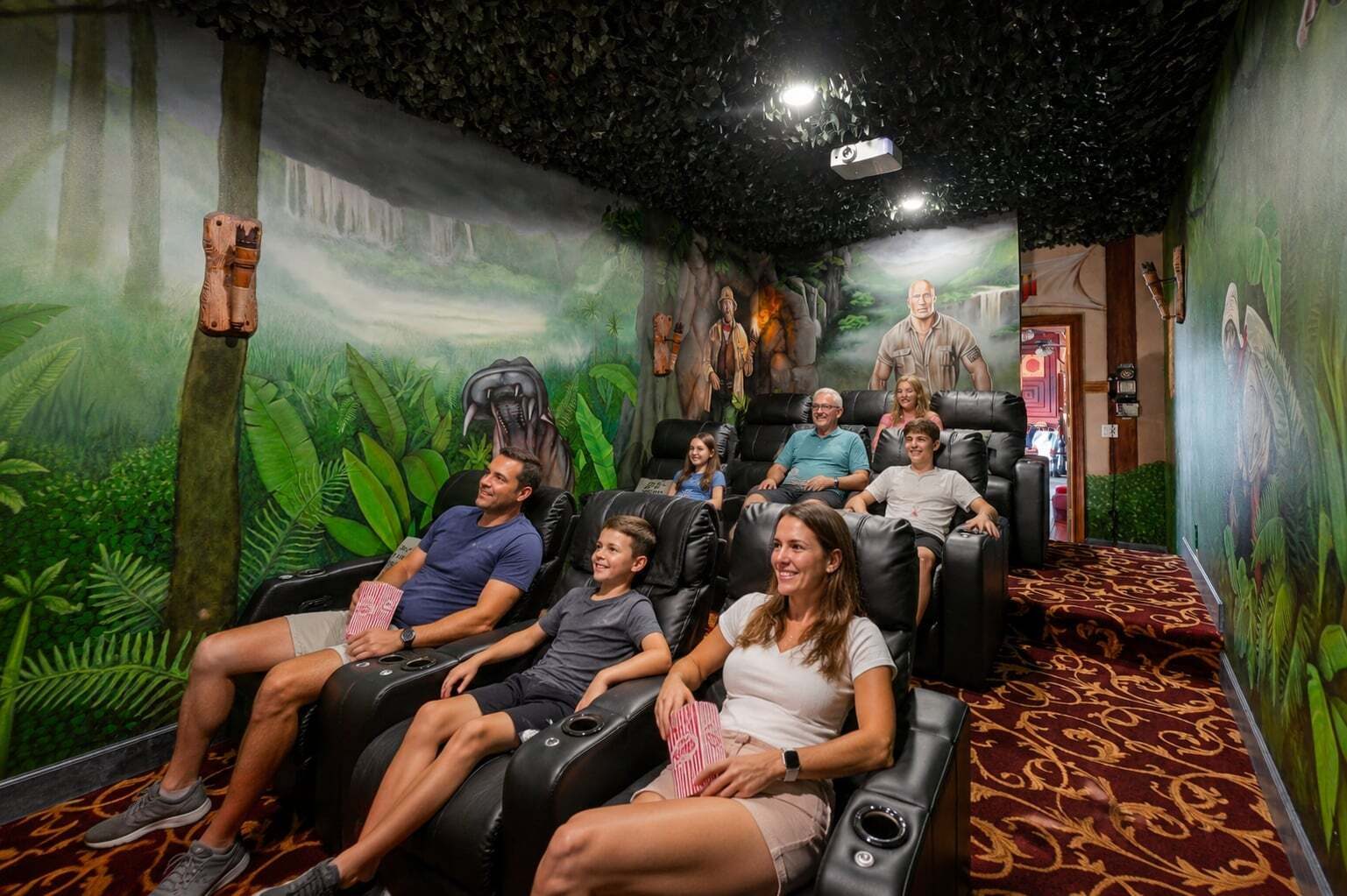 The Jumanji 2.0 Jungle Cinema Room.