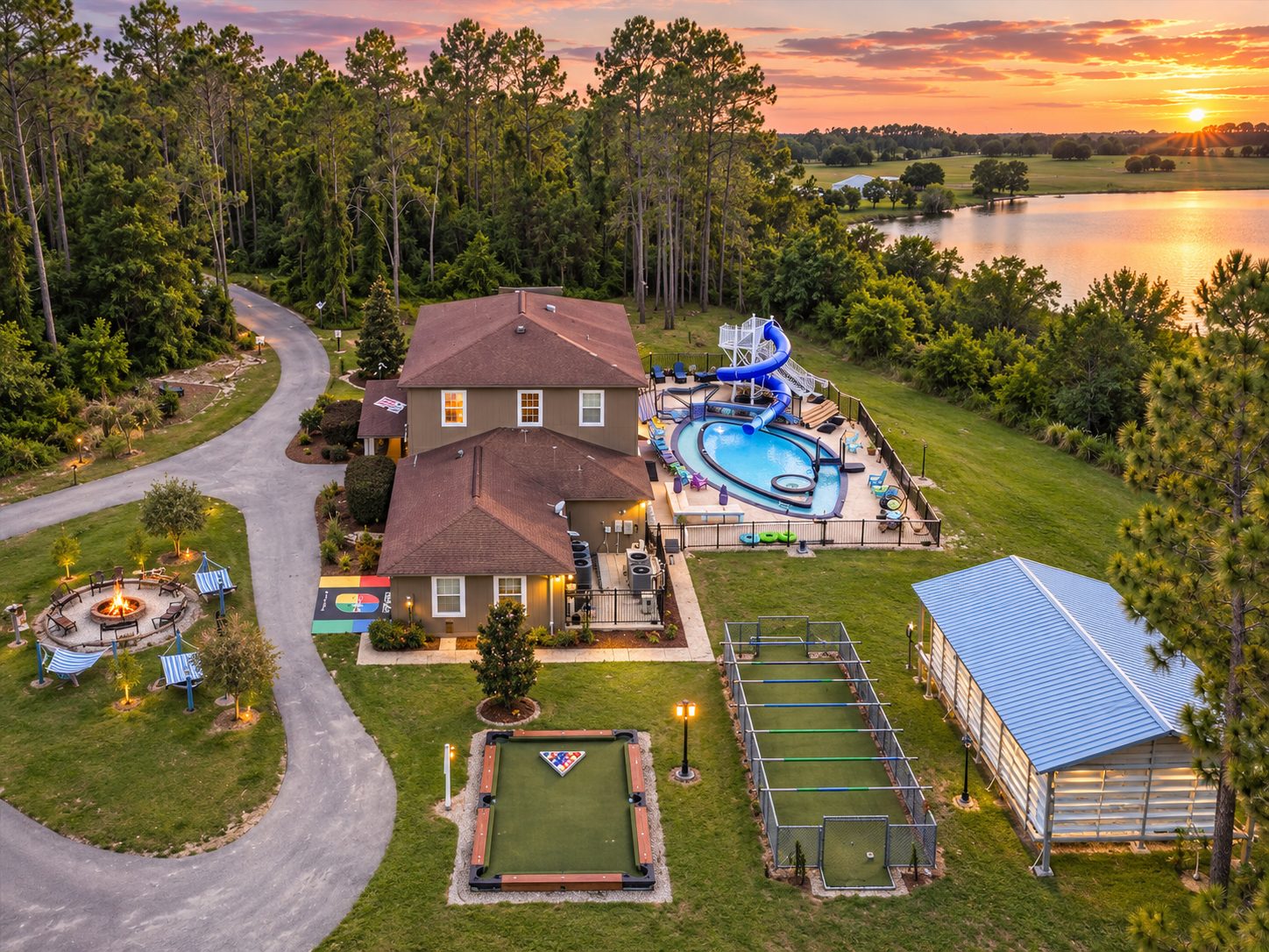Aerial views, unforgettable backyard memories