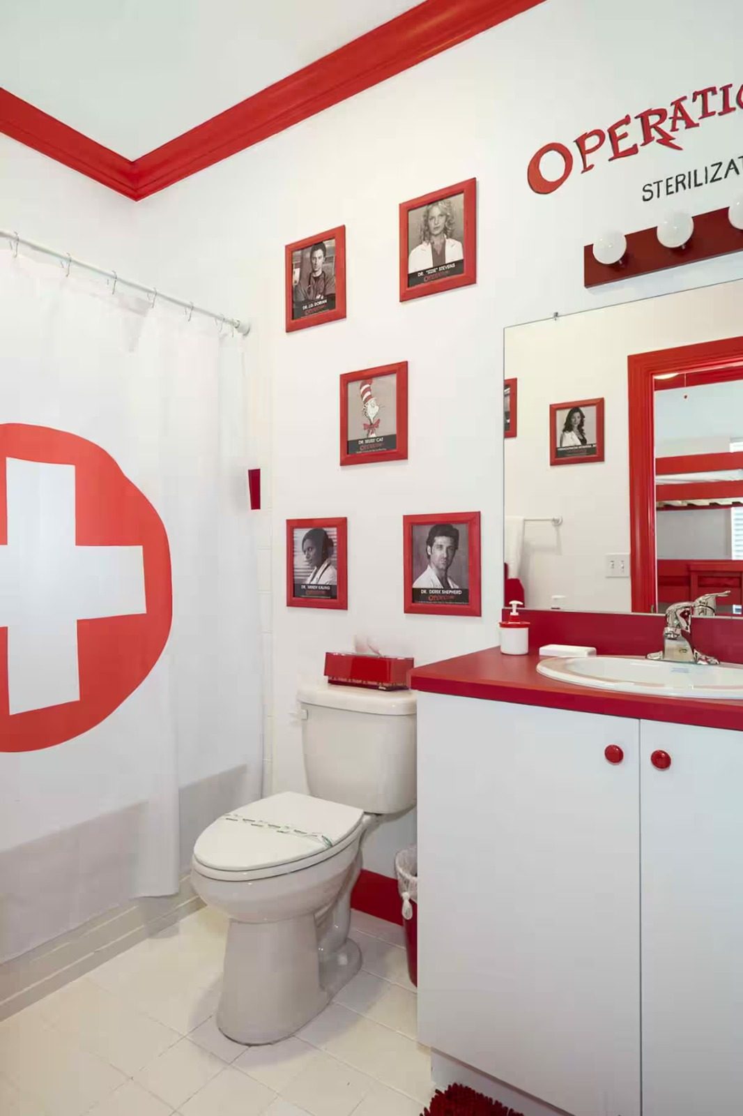 The Operation bedroom’s bathroom.