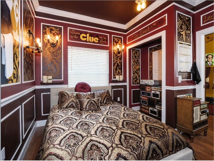 “CLUE Me In” Bedroom 2.0 at The Great Escape Parkside, Clermont FL