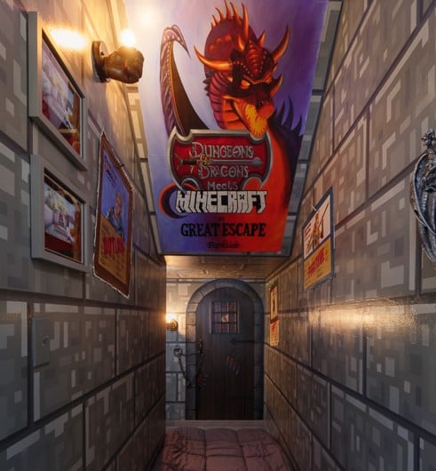 The Minecraft D&D Bedroom at The Great Escape Parkside, Clermont FL