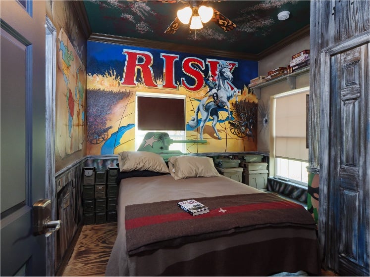 The RISK Escape Room & Bedroom at The Great Escape Parkside, Clermont FL