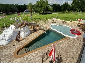 The Sweet Escape House's ice cream cone swimming pool - Rent this vacation home!
