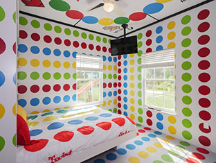 The Twister Bedroom at Great Escape Parkside